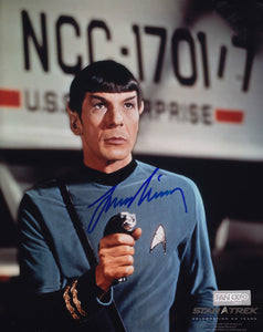 Star Trek Signed 8x10 Picture Actor Leonard Nimoy Captain Spock Photo Autograph - Bleacher Bum Collectibles, Toronto Blue Jays, NHL , MLB, Toronto Maple Leafs, Hat, Cap, Jersey, Hoodie, T Shirt, NFL, NBA, Toronto Raptors