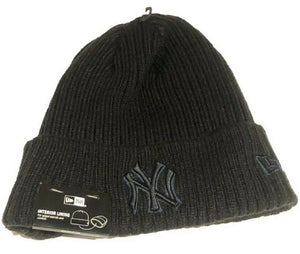 Men's New York Yankees MLB Baseball New Era Core Classic Knit Hat Team Colour Toque Beanie