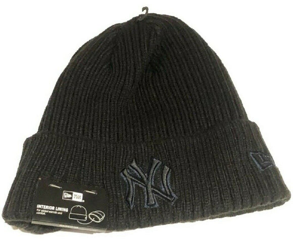 Men's New York Yankees MLB Baseball New Era Core Classic Knit Hat Team Colour Toque Beanie