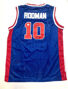Detroit Pistons Dennis Rodman Signed NBA Basketball Autograph adidas Jersey with BAD BOYS Inscription - Bleacher Bum Collectibles, Toronto Blue Jays, NHL , MLB, Toronto Maple Leafs, Hat, Cap, Jersey, Hoodie, T Shirt, NFL, NBA, Toronto Raptors