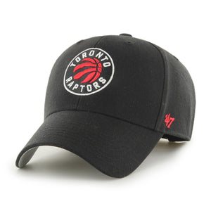 Men's Toronto Raptors MVP Primary New Logo Black Hat Cap Adjustable Strap