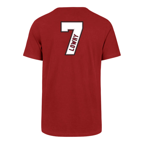 Men's Toronto Raptors Kyle Lowry Red 47 Brand Name & Number T-Shirt - Bleacher Bum Collectibles, Toronto Blue Jays, NHL , MLB, Toronto Maple Leafs, Hat, Cap, Jersey, Hoodie, T Shirt, NFL, NBA, Toronto Raptors