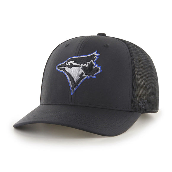 Men's Toronto Blue Jays '47 Volcanic Black Blue MLB Baseball MVP Snapback Hat