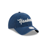 Women's New York Yankees New Era Navy Script 9TWENTY Adjustable Hat