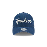 Women's New York Yankees New Era Navy Script 9TWENTY Adjustable Hat