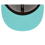 Men's Los Angeles Dodgers "D" New Era Grey/Turquoise Spring Two-Tone 59FIFTY Fitted Hat