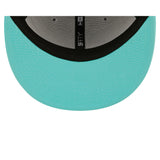 Men's Los Angeles Dodgers New Era Grey/Turquoise Spring Two-Tone 59FIFTY Fitted Hat