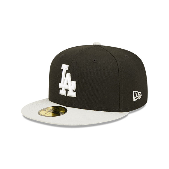 Men's Los Angeles Dodgers New Era Black/Gray Spring Two-Tone 59FIFTY Fitted Hat