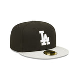 Men's Los Angeles Dodgers New Era Black/Gray Spring Two-Tone 59FIFTY Fitted Hat