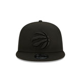New Era Toronto Raptors Classic Trucker Black on Black NBA 9Fifty Snapback Basketball Cap Hat