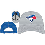 Men's New Era Heather Gray/Royal Toronto Blue Jays Active 9FORTY Stretch-Snapback Hat