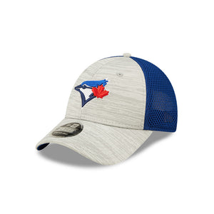 Men's New Era Heather Gray/Royal Toronto Blue Jays Active 9FORTY Stretch-Snapback Hat
