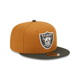 Men's Las Vegas Raiders New Era Bronze/Charcoal Color Pack Two-Tone 9FIFTY Snapback Hat