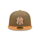 Men's New York Yankees New Era Olive/Tan Two-Tone Color Pack 59FIFTY Fitted Hat