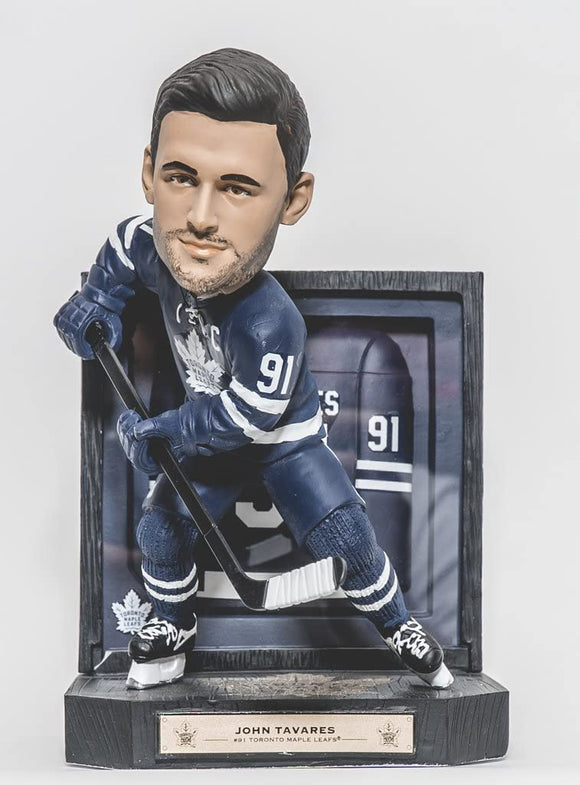 John Tavares Toronto Maple Leafs Framed Showcase Bobblehead Knocker Bobble Head