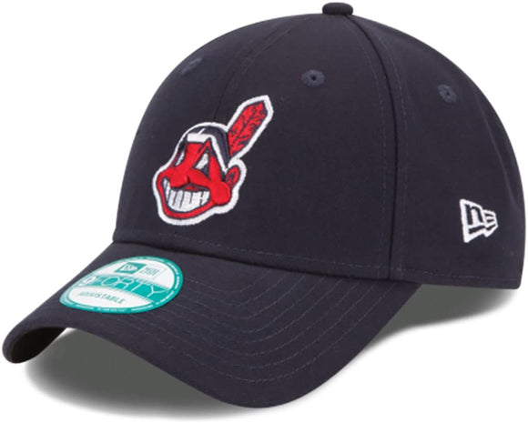 Youth Cleveland Indians New Era League 9Forty MLB Baseball Adjustable Navy Hat - Retro