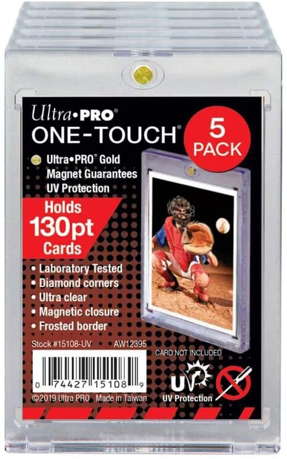 Ultra Pro One Touch 130pt Magnetic Collectors Card Holder Set of 5 Cases - 1 Pack