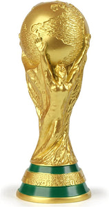 14" Inch 2022 Qatar Fifa World Cup Champions Trophy Actual Size - Golden Resin