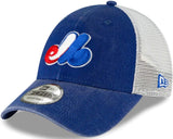 New Era MLB Montreal Expos Tonal Team 9Forty Trucker Snapback Baseball Cap Hat