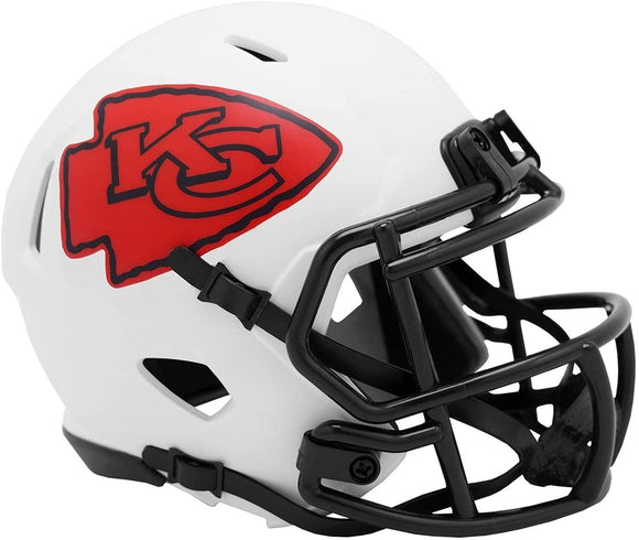 Kansas City Chiefs Riddell White Lunar Eclipse Full Size Replica NFL Football Helmet