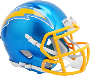 NFL Football Riddell San Diego Chargers Alternate Flash Mini Revolution Speed Replica Helmet