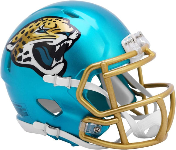 NFL Football Riddell Jacksonville Jaguars Alternate Flash Mini Revolution Speed Replica Helmet