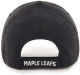Toronto Maple Leafs '47 NHL MVP Black White Structured Adjustable Strap One Size Fits Most Hat Cap