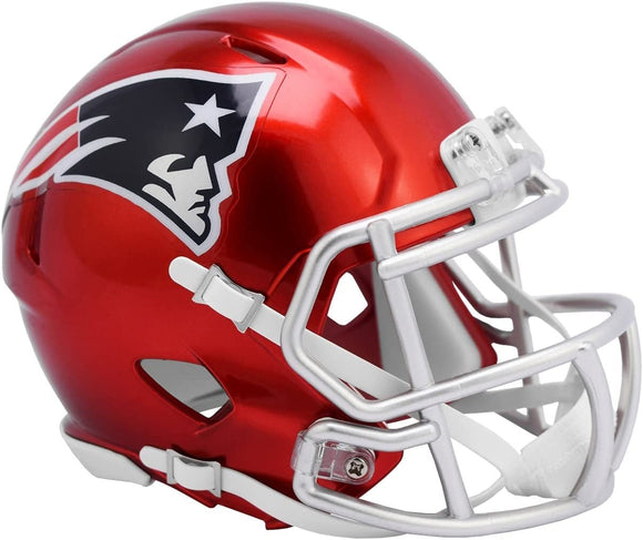 NFL Football Riddell New England Patriots Alternate Flash Mini Revolution Speed Replica Helmet