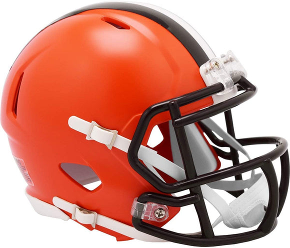 NFL Football Riddell Cleveland Browns Mini Revolution Speed Replica Helmet