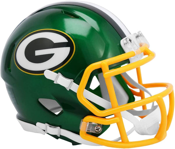 NFL Football Riddell Green Bay Packers Alternate Flash Mini Revolution Speed Replica Helmet