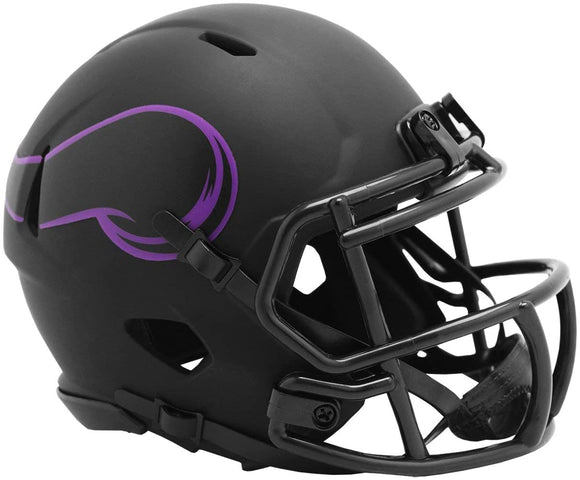 NFL Football Riddell Minnesota Vikings Alternate Eclipse Mini Revolution Speed Replica Helmet