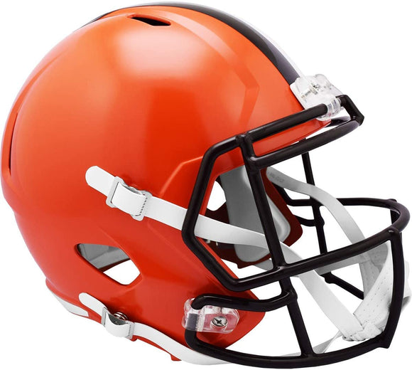 NFL Football Riddell Cleveland Browns Full Size Revolution Speed Replica Helmet
