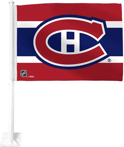 Montreal Canadiens NHL Hockey 11.5" x 15" Double Sided Car Window Flag