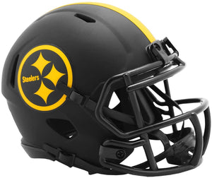 NFL Football Riddell Pittsburgh Steelers Alternate Eclipse Mini Revolution Speed Replica Helmet