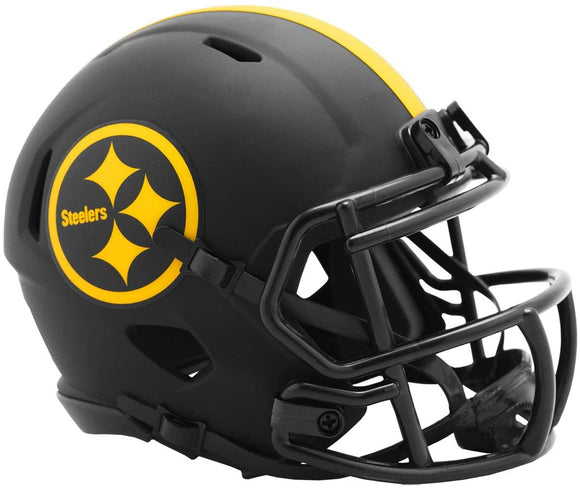 NFL Football Riddell Pittsburgh Steelers Alternate Eclipse Mini Revolution Speed Replica Helmet
