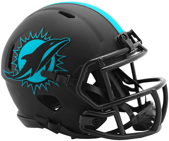 NFL Football Riddell Miami Dolphins Alternate Eclipse Mini Revolution Speed Replica Helmet