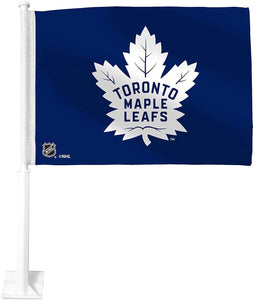 Toronto Maple Leafs NHL Hockey 11.5" x 15" Double Sided Car Window Flag