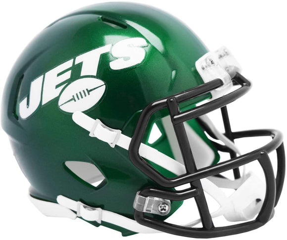 NFL Football Riddell New York Jets Mini Revolution Speed Replica Helmet