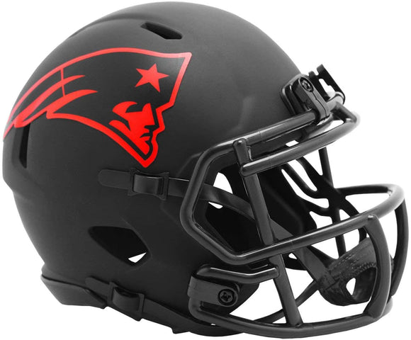 NFL Football Riddell New England Patriots Alternate Eclipse Mini Revolution Speed Replica Helmet