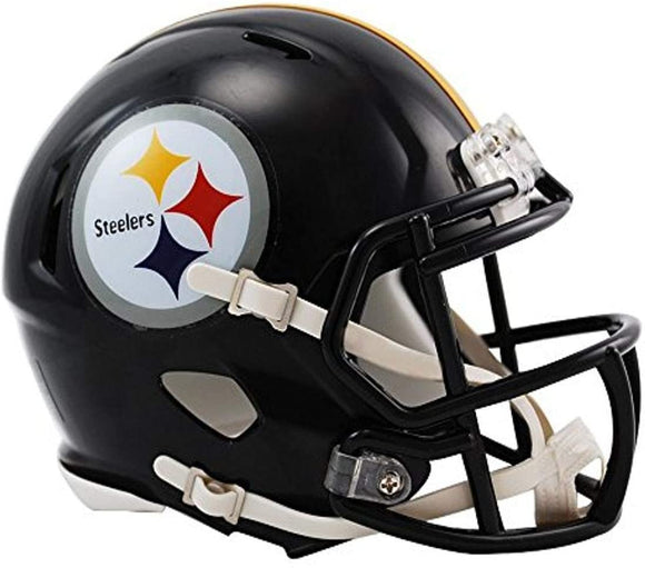 NFL Football Riddell Pittsburgh Steelers Mini Revolution Speed Replica Helmet