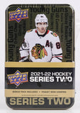 2021/22 Upper Deck Series 2 Hockey Tin 8 Packs Per Box, 8 Cards Per Pack