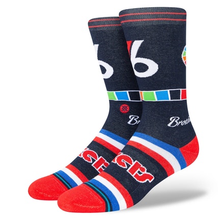 Men's Philadelphia 76ers NBA Basketball Stance 2021/2022 City Edition Socks - Size Large