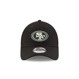 San Francisco 49ers Black White New Era League 9Forty NFL Football Adjustable Hat Cap