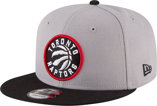 Men's Toronto Raptors NBA Basketball New Era Two Tone Grey Black