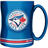 Toronto Blue Jays Primary Logo Blue White MLB Baseball 14oz Sculpted C-Handle Mug