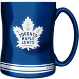 Toronto Maple Leafs Primary Logo Blue White NHL Hockey 14oz Sculpted C-Handle Mug