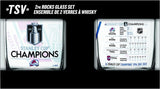 Colorado Avalanche The Sports Vault 2022 Stanley Cup Champions - 11oz. Rock Glass Set of 2