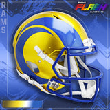 NFL Football Riddell Los Angeles Rams Alternate Flash Mini Revolution Speed Replica Helmet