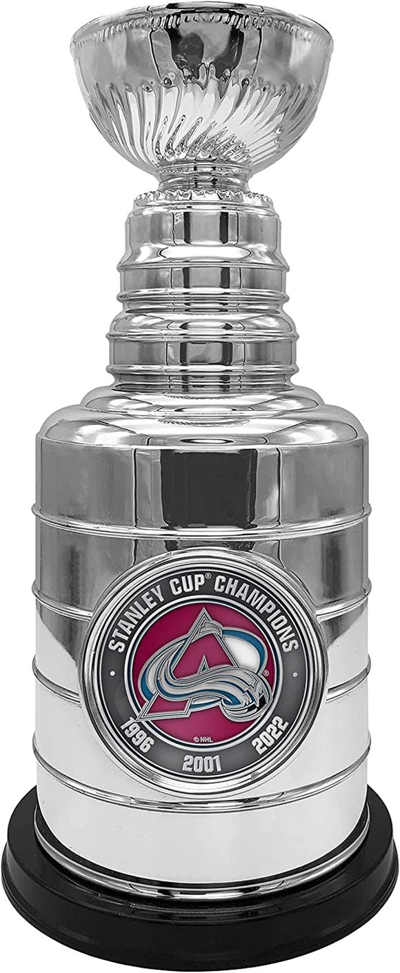 Colorado Avalanche NHL Hockey 3-Time 2022 Stanley Cup Champions 8'' Replica Trophy