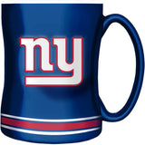 New York Giants Primary Logo Navy Red NFL Football 14oz Sculpted C-Handle Mug